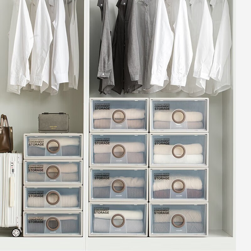 �軨��CHAHUA��������ʽ���ɡ�͸���������·�����������¹��������ɺ����ɹ� 4ֻװ����ֵ�Ƽ��� B450M���ɹ�23.5L(45*35*24CM) 177.3Ԫ