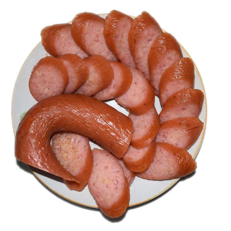 河北沧州肃宁农家手工特产手掰脆皮猪肉淀粉熏肠香肠 2斤装(500g*2根)