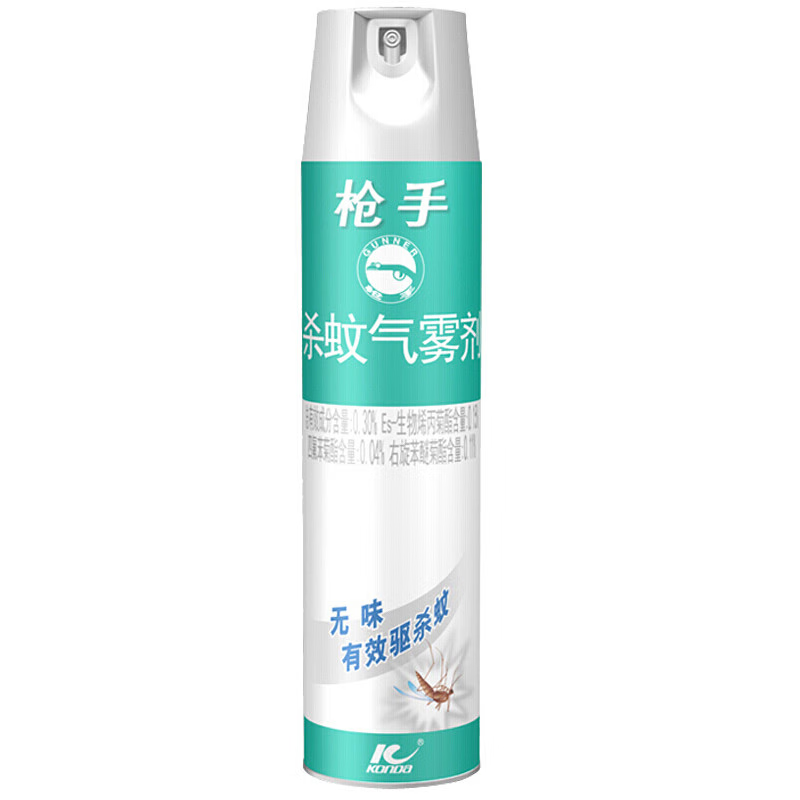 枪手（GUNNER）喷雾杀虫剂 无味气雾剂 薰衣草喷雾剂防蚊驱蚊水驱杀苍蝇飞蛾 无香 600ml*1