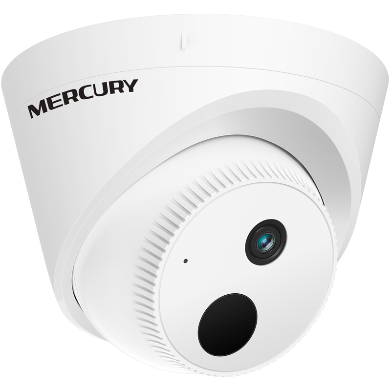 水星(mercury)400万半球监控摄像头poe供电红外夜视 h.