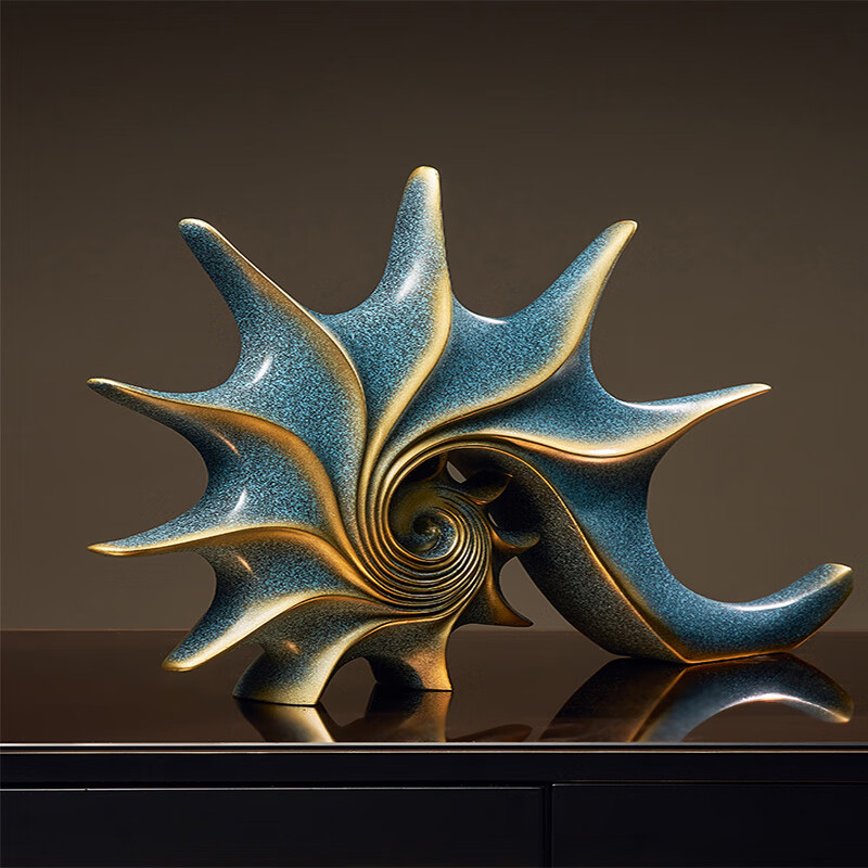 翻旧事 轻奢高档海螺客厅摆件办公室酒柜电视柜家居装饰品现代工艺品