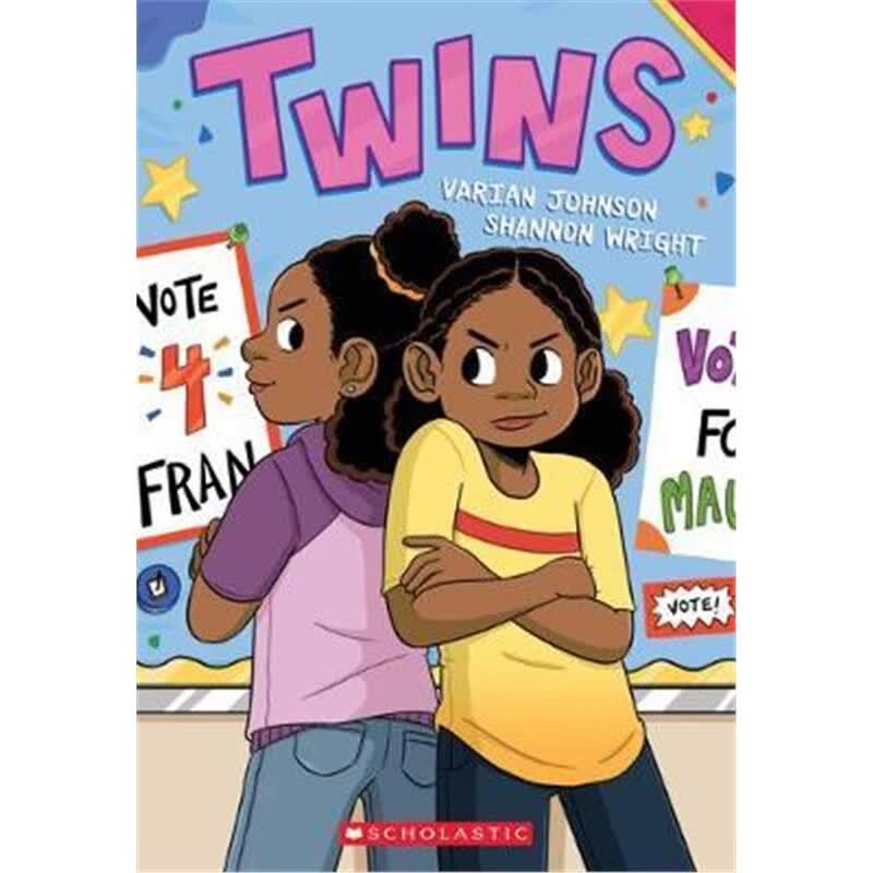 Twins 双胞胎 英文原版 儿童漫画绘本 非裔美国人故事 8-12岁 Varian Johnson