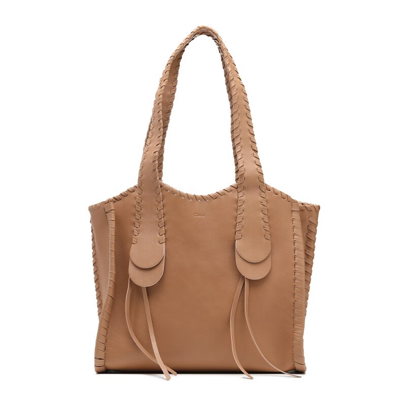 蔻依(chloe)女包女士手拎包通勤牛皮手提托特包chc22as561h 浅咖啡