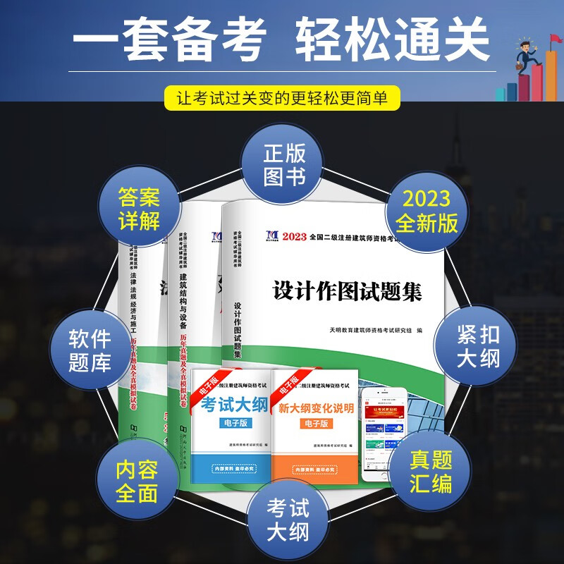 2023年二级注册建筑师资格考试历年真题试卷 二筑真题 二级建筑师 二级建筑师试卷 mobi格式下载