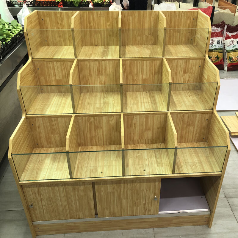 寒婵超市干果货架便利店展柜干货零食散货展示柜糖果散称的货柜展示架