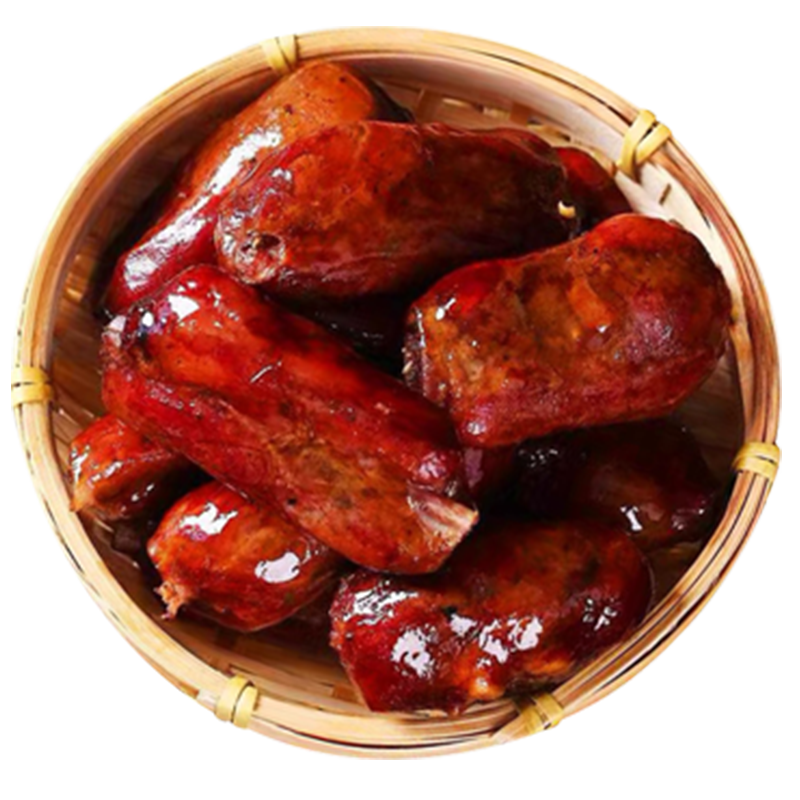 臘伯四川排骨香腸特產(chǎn)正宗麻辣臘腸重慶川味農(nóng)家自制煙熏原味排骨腸 排骨香腸(微辣)*500g