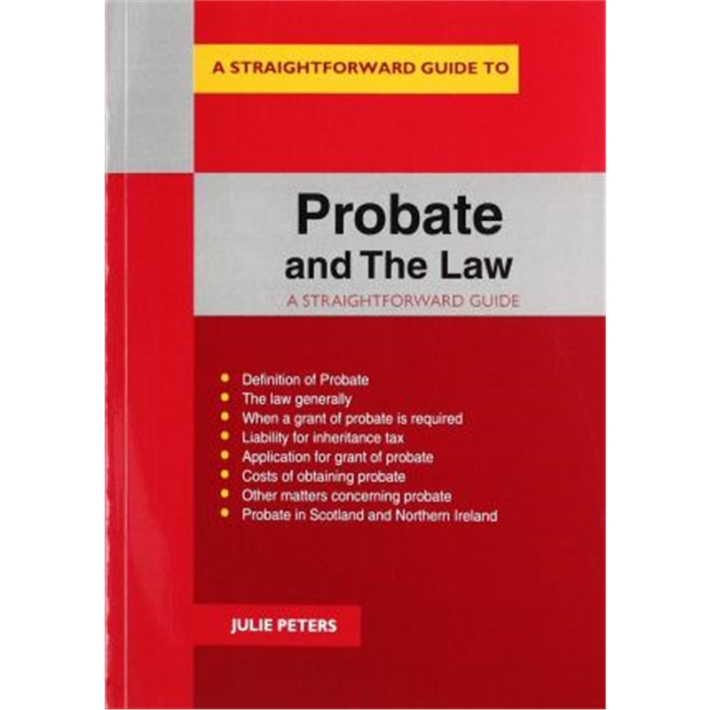 预订probate and the law:a straightforward guide