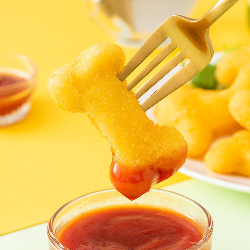 睿农骨状鸡肉棒1kg原味炸鸡块裹粉鸡胸肉单身狗粮鸡肉棒休闲油炸食品