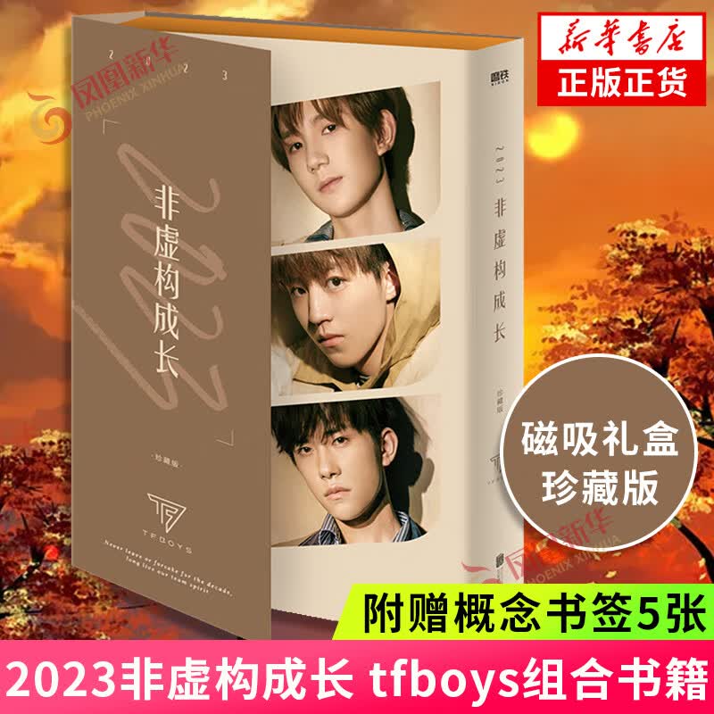 【磁吸礼盒珍藏版】2023非虚构成长 tfboys组合书籍 赠概念书签5张 五周年纪念版记录王源王俊凯易烊千玺成长青春小说新华书店正版 正版正货 新华书店