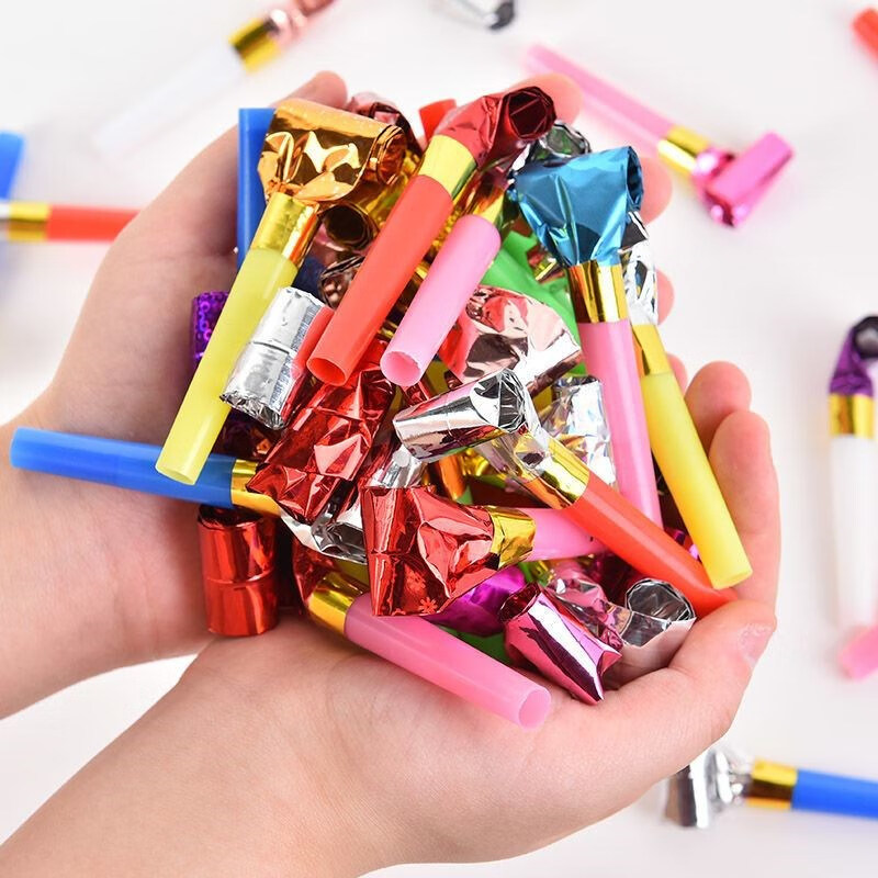 山头林村孤独自闭症儿童训练玩具口哨气球社交口肌发音干预康复工具