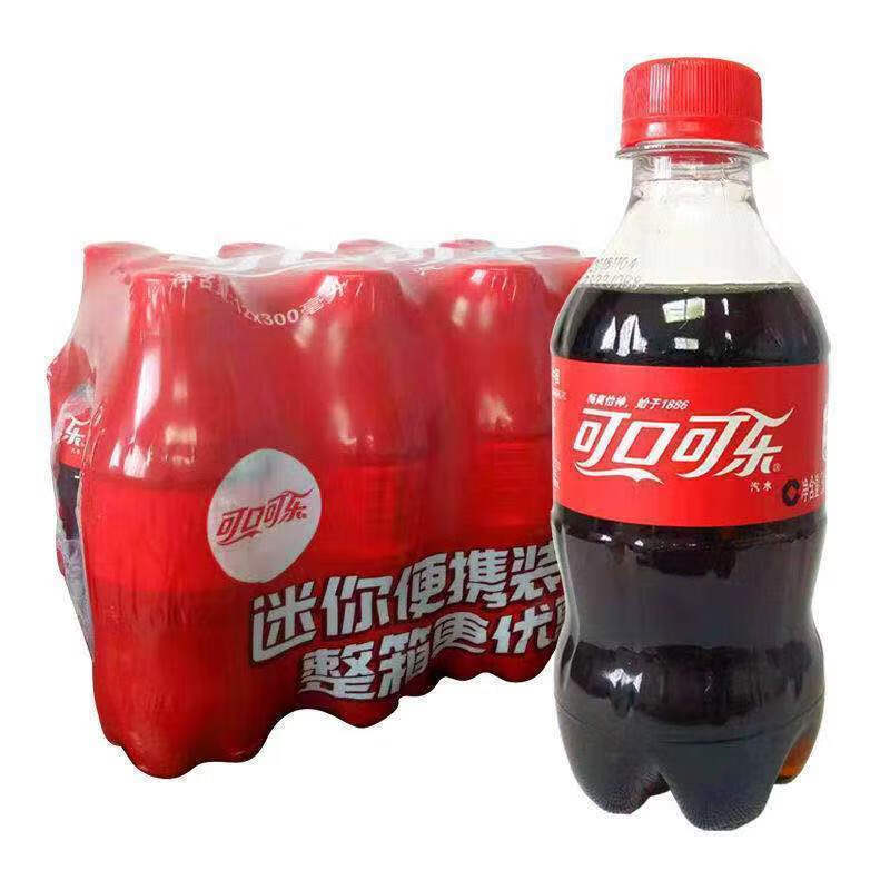 可口可乐（Coca-Cola）碳酸饮料夏天解渴饮料小瓶装可乐汽水整箱批发 可口可乐300ml*6瓶整箱