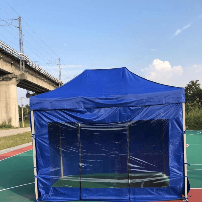 针娘临时隔离帐篷检查测温帐篷雨棚四脚摆摊四面幼儿园消毒室伸缩四角