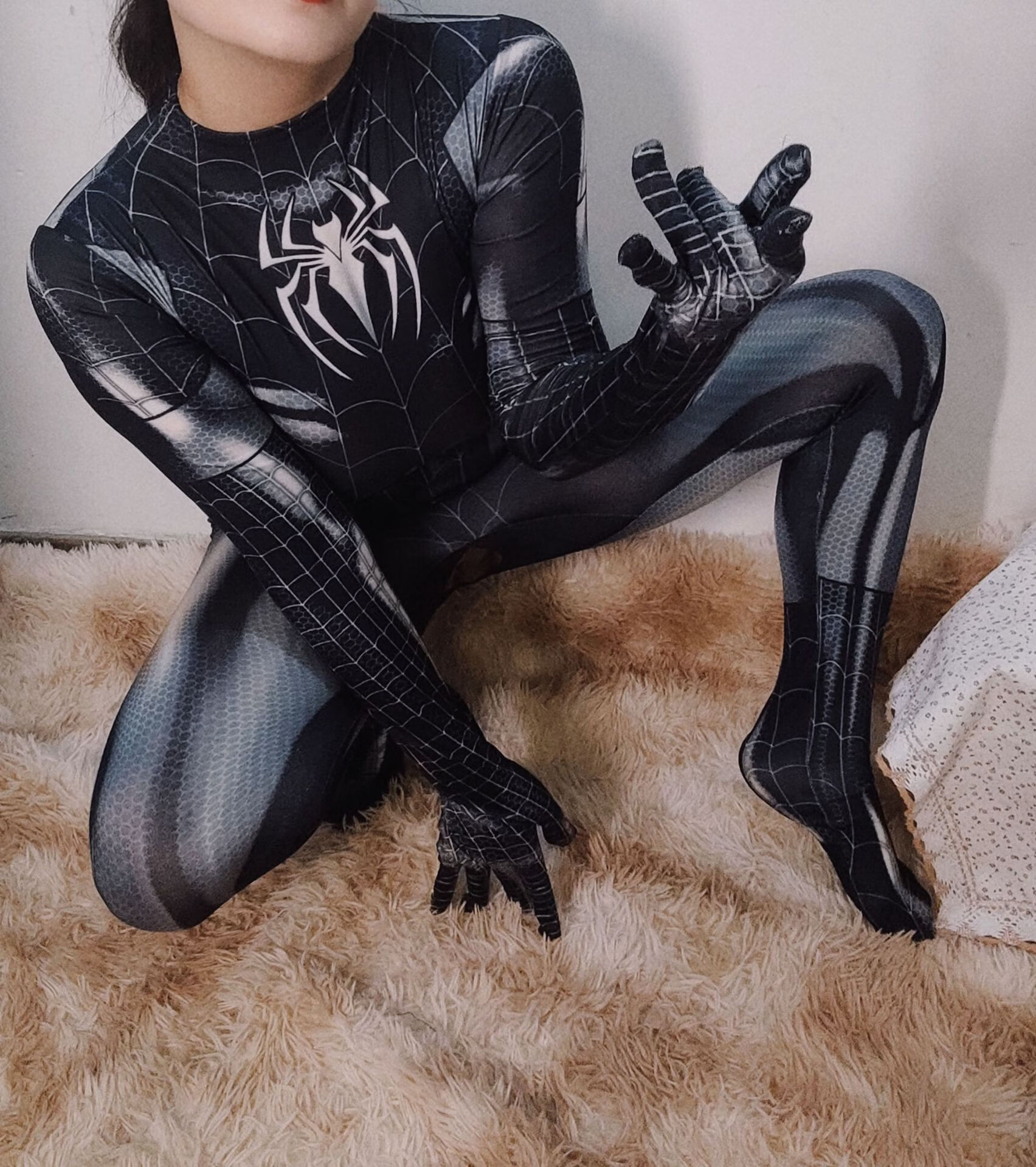 蜘蛛侠胖mm夫妻房事刺激欲仙免脱cos女仆护士制服诱惑套装角色扮演