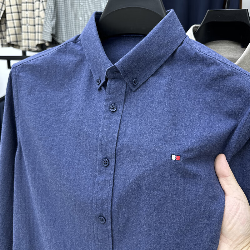 ���ڲ�������ү����LAOYECHE��100%������ʿ����������޴��崺��װ����ţ��Ĵ�ɫ��װ�������� ED-25719���� 2XL �Ƽ�160-175��