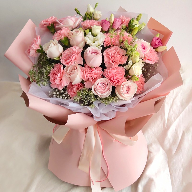 维纳斯 母亲节康乃馨鲜花速递百合花向日葵花束生日礼物送父母广东
