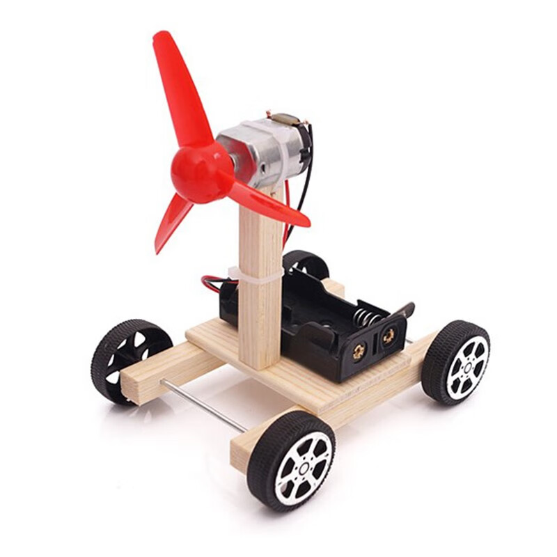 小发明自制风力车男孩女孩小学生科学创意手工diy材料 风力小车c-27