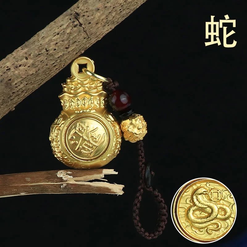 古雅善緣（回饋）2025年復(fù)古錢袋子日進斗金轉(zhuǎn)轉(zhuǎn)十二生肖編織繩汽車鑰匙扣 【生肖蛇的拍】日進斗金轉(zhuǎn)轉(zhuǎn)=1串