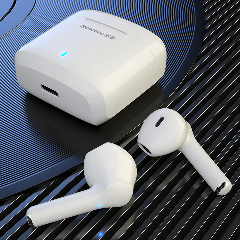 纽曼（Newmine）TWS-X5 蓝牙耳机 半入式无线耳机音乐耳机 苹果安卓小米通用 运动跑步长续航 蓝牙5.1 灰色