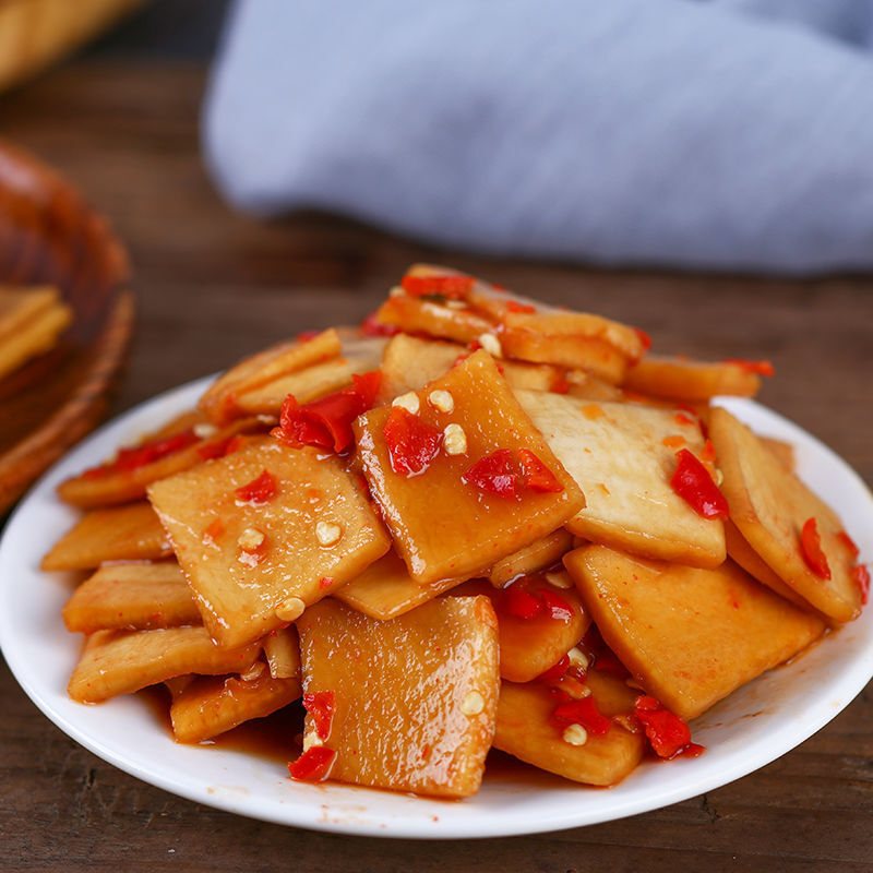 湖南特产酱香爽口萝卜皮泡菜下饭菜酸辣脆酱菜即食速食菜50g袋装 一袋