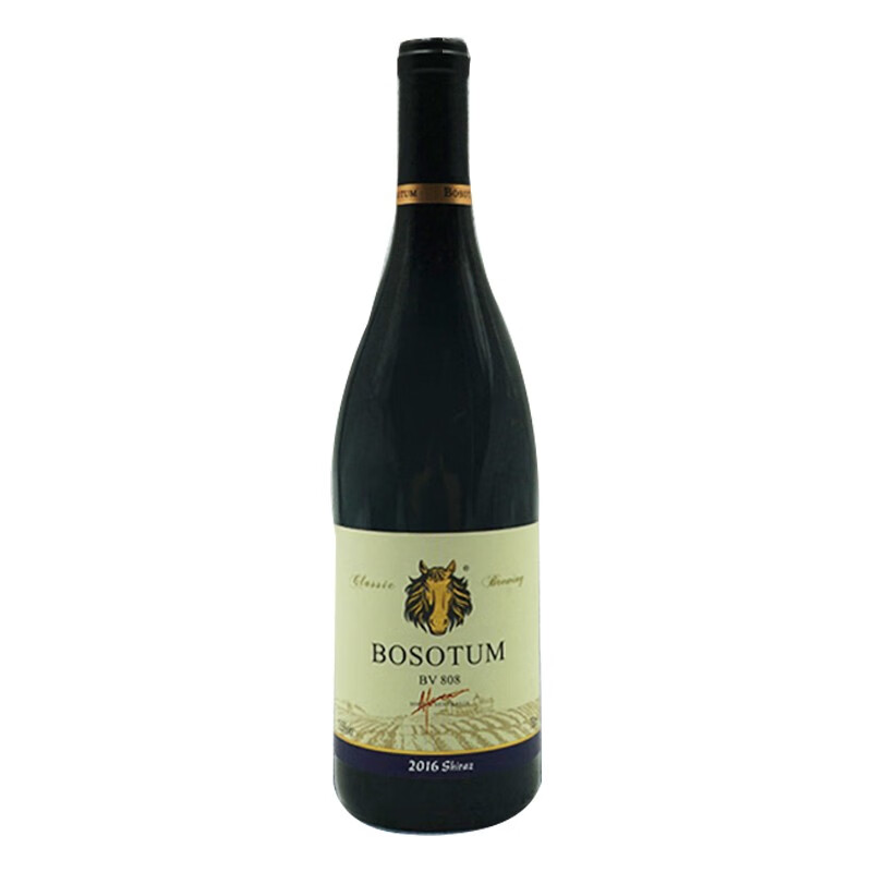 博赛图（BOSOTUM）澳大利亚 原瓶原装 进口红酒 老藤西拉BV808红葡萄酒750ml 自酿型 深红色