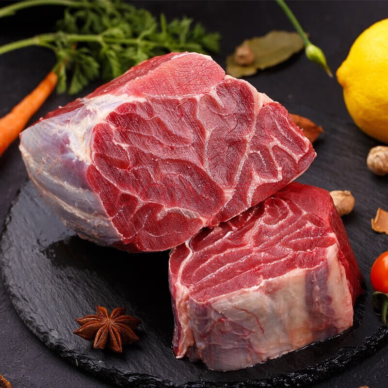 伊舜新鲜原切黄牛腱子多筋牛腱生鲜牛肉腱子心芯 多筋牛腱3000克