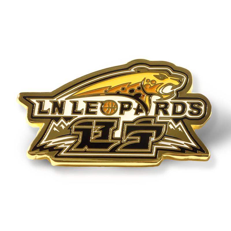聚星动力辽宁飞豹男篮官方商品丨辽篮本钢队金属徽章口号队徽胸针球迷