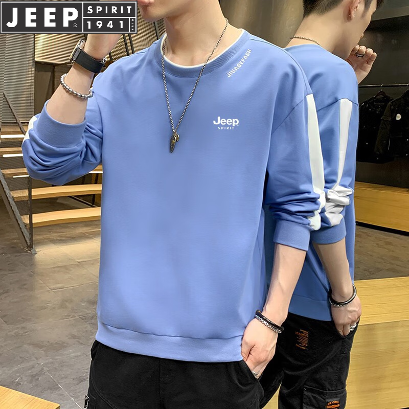 ���ڲ�����JEEP SPIRIT���������г���T����ʿ���´��ﶬ��Բ�촿ɫ������װ���������� 1606��ɫ������ L ������110-125�