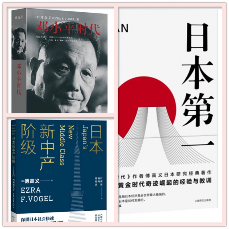 傅高义作品3册套装 邓小平时代+日本新中产阶级+日本对美国的启示