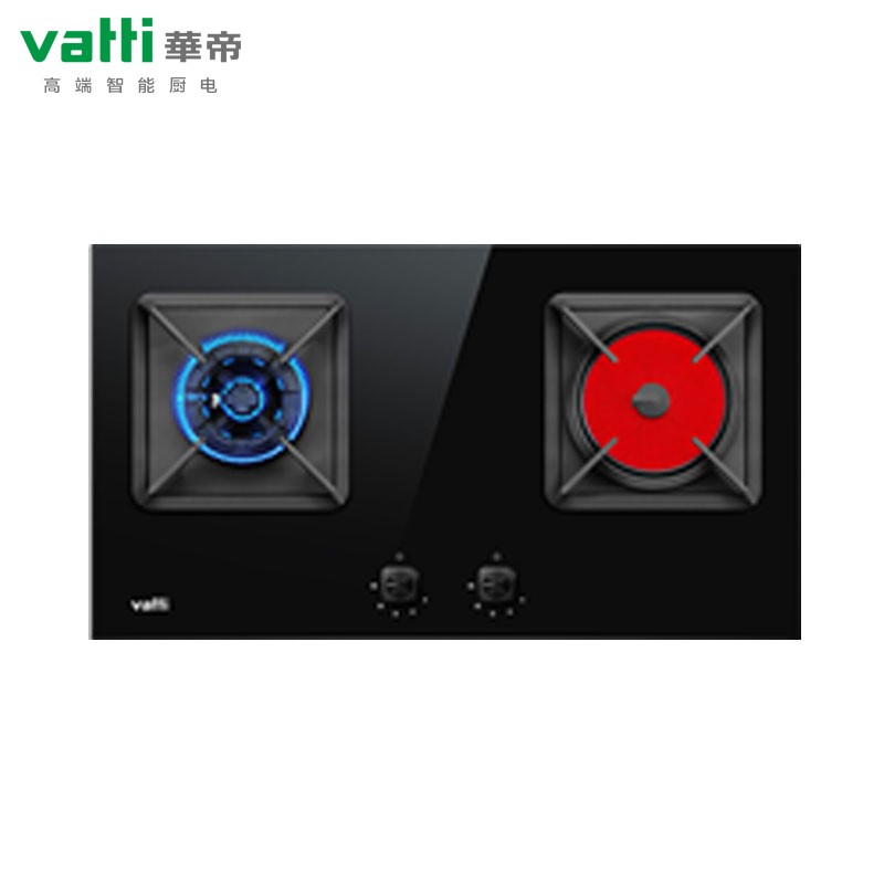 华帝（VATTI） 双眼灶 BH910B 黑色钢化玻璃 可分离炉头易清洁 聚能燃烧 火力猛 精准控制火力