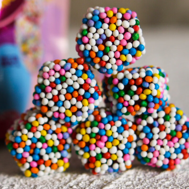 seoju西洲seoju葡萄味珠子糖脆五角星水果果汁零脂肪咀嚼音 一袋