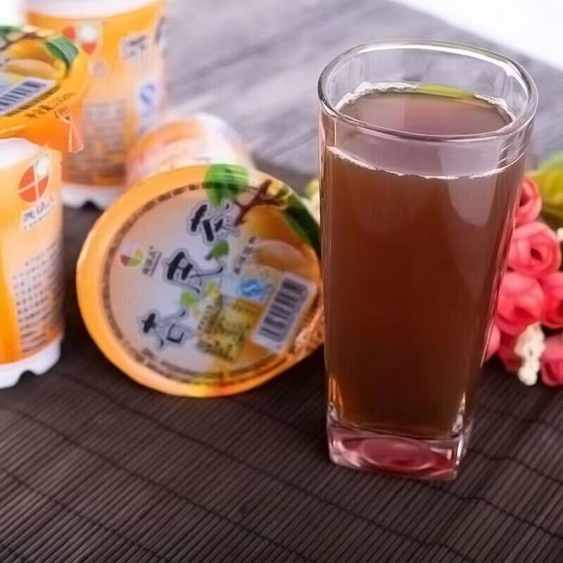 果肉熬制茶饮料 老款敦煌杏皮水 0脂夏天饮料 杏皮茶330ml*4杯【品尝