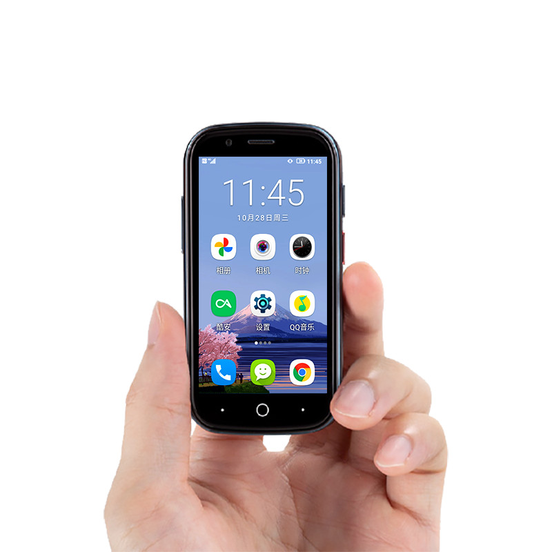 Unihertz Jelly 2 超小智能双卡双待3.0英寸迷你小手机 移动联通电信4G全网通 墨绿 6GB+128GB