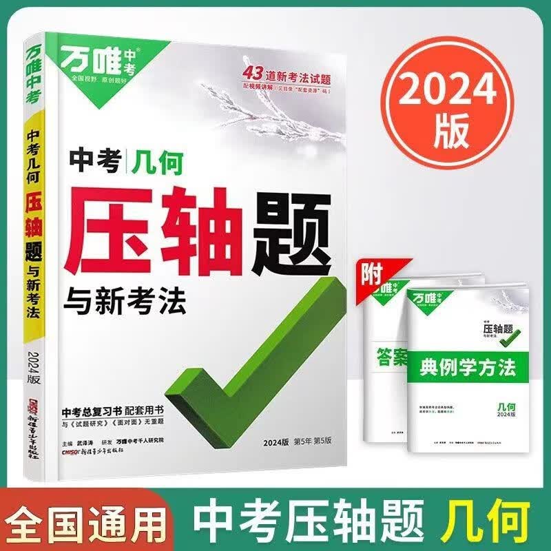 2024版万唯中考压轴题专项训练初二初三年级初中几何函数分类整理综合复习 中考几何压轴题【赠参考答案】