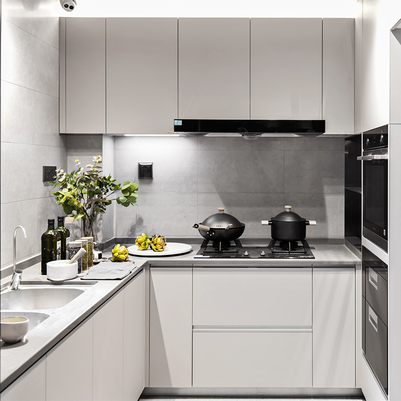 佐拉丽(zorali)上海整体爱格橱柜定制厨房装修极简轻奢岩板厨柜岛台