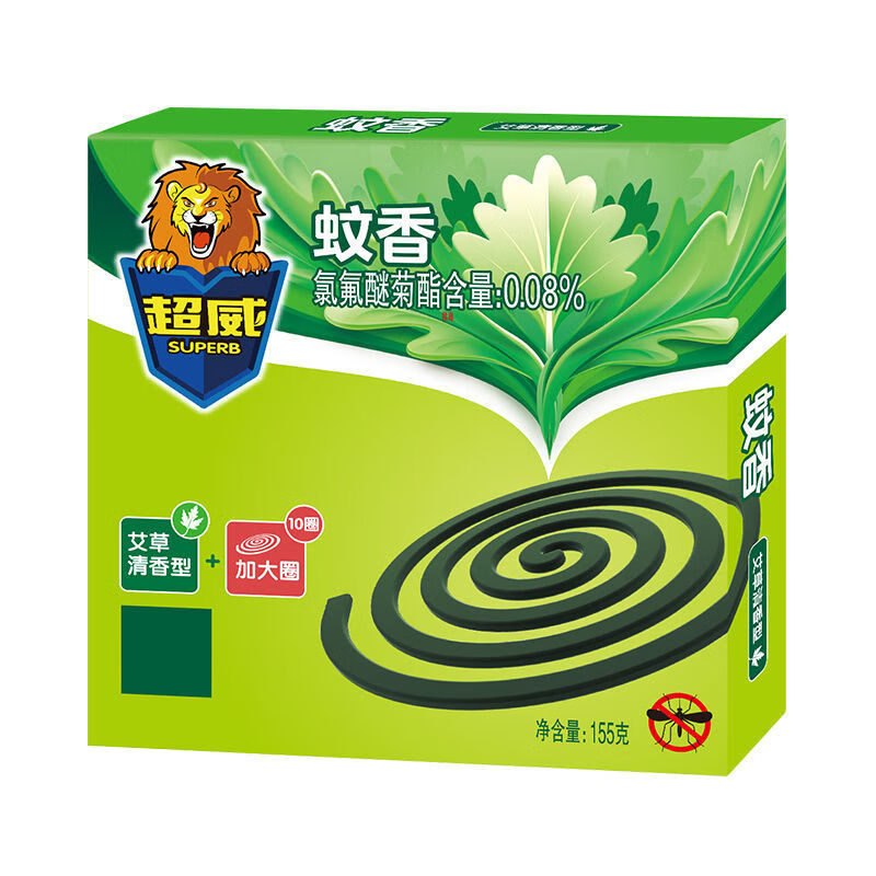 超威蚊香(艾草清香型)10圈x1小盒