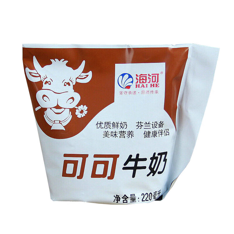 辣铺乐天津海河乳品可可牛奶调制乳袋网奶早餐可备注口味 可可牛奶 9