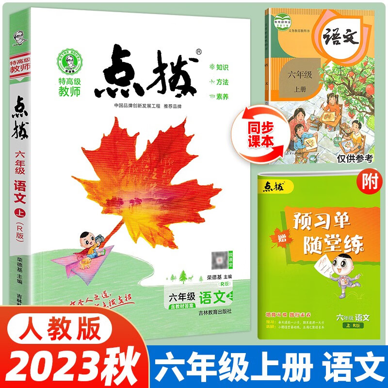 【当日发】荣德基小学点拨同步辅导同步解读 六年级上册语文（人教版）特高级教师 教材同步辅导