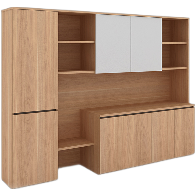 圣奥(sunon)现代简约玻璃开门带锁办公储物柜资料文件柜子 左侧柜