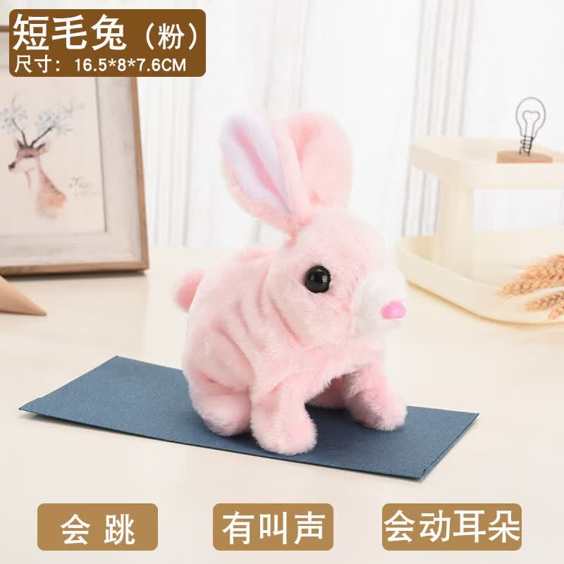 笨笨贝贝（BE BE BE BE） 电动小白兔仿真宠物会跑会叫儿童过家家宠物毛绒女孩玩具礼物 粉色短毛兔+胡萝卜使用感如何?