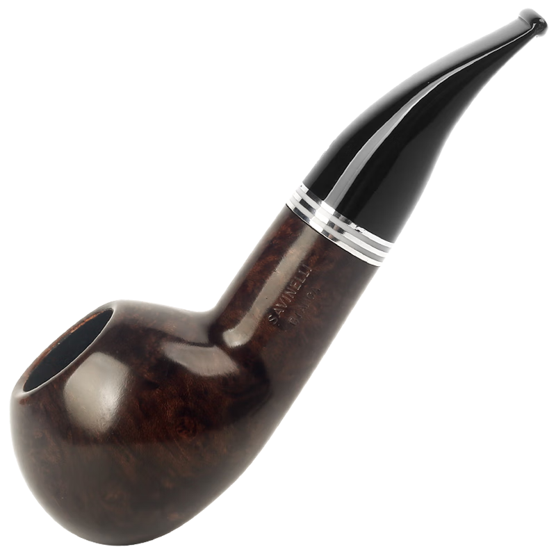 沙芬（SAVINELLI）進(jìn)口手工煙斗321石楠木6mm過濾芯煙嘴散絲用斗V草生日禮物送男友 【320斗型—V草專用 厚斗壁】