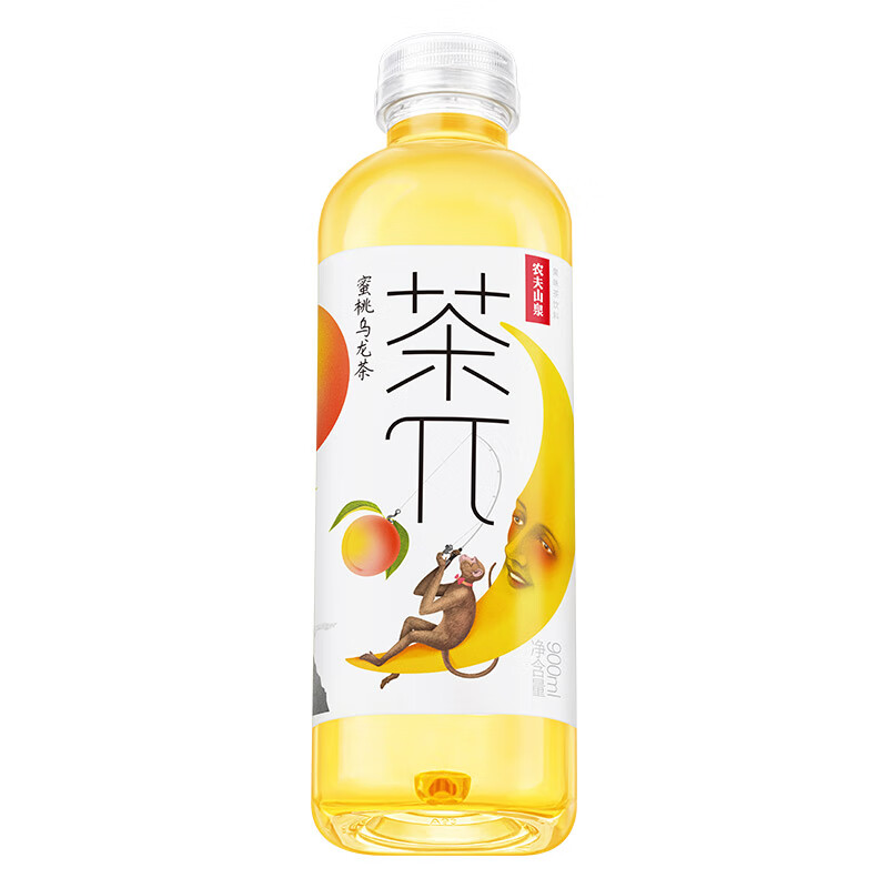 农夫山泉茶π（茶派）茶饮料 蜜桃乌龙茶900ml*12瓶 整箱装