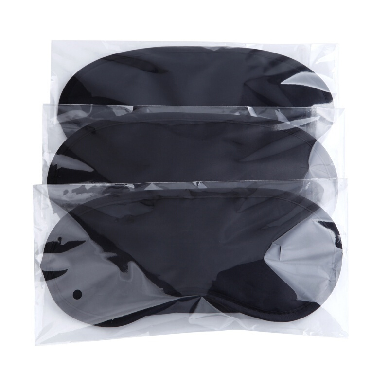 睡眠眼罩涤纶遮光透气旅行神器礼品游戏一次性护眼罩批发 单独平铺包装