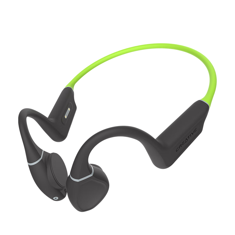 创新科技（CREATIVE）Outlier free+骨传导耳机运动跑步蓝牙耳机不入耳防水 无线运动 石灰绿