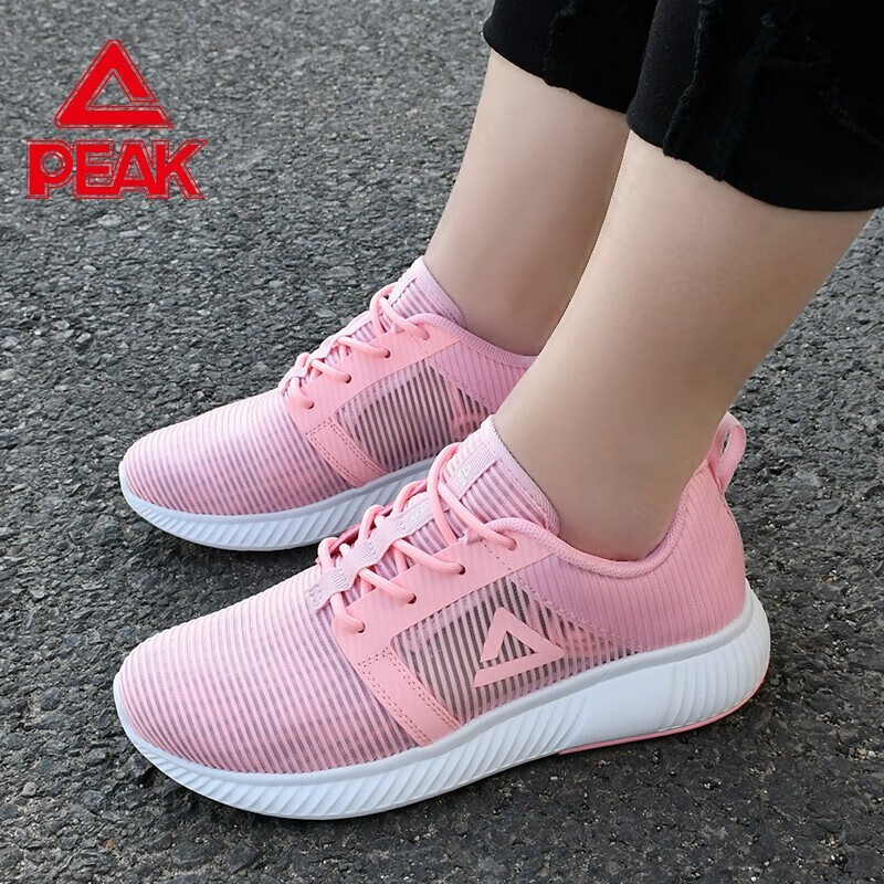 匹克女鞋户外运动时尚跑鞋夏季女士学生百搭时尚潮流慢跑鞋 298h荧光