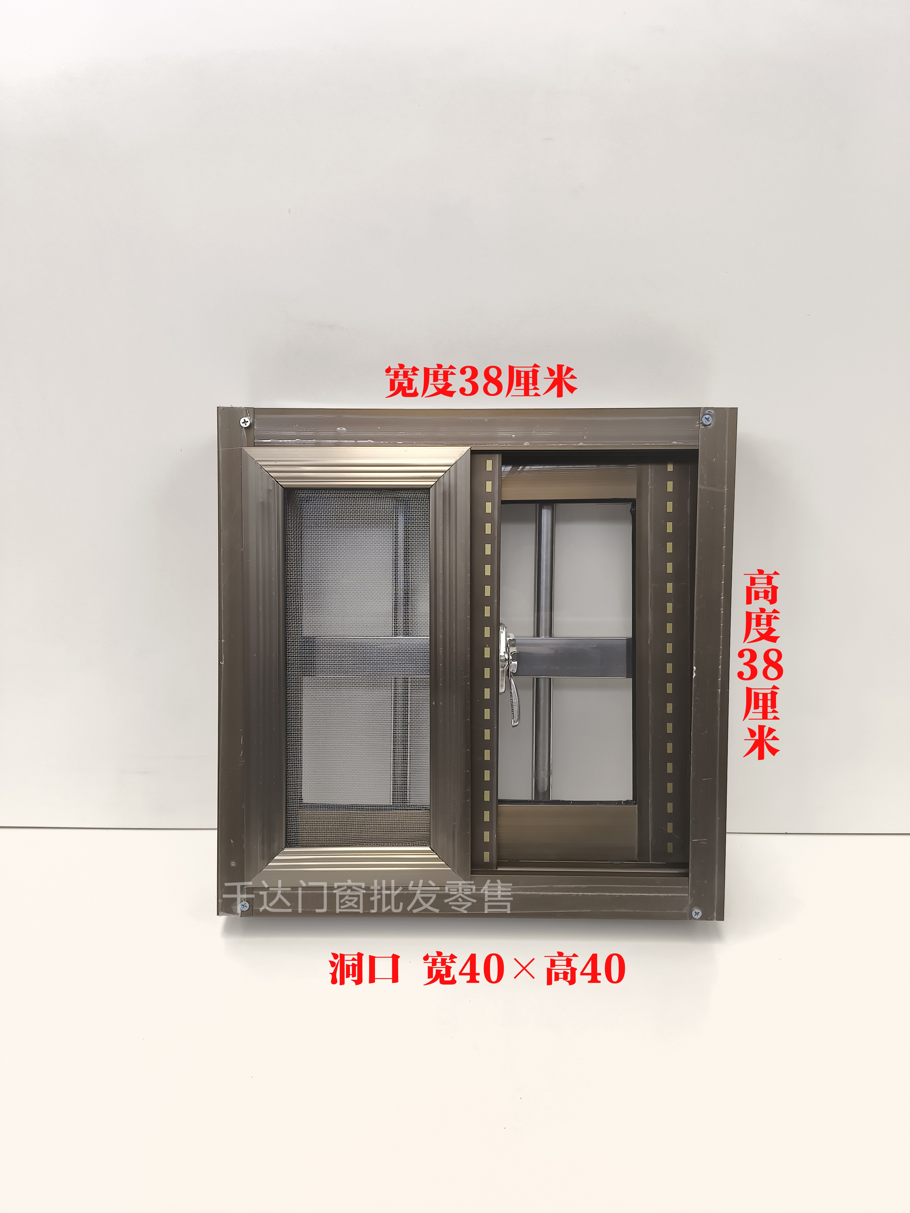 铝合金窗户农村自建房用通风防盗窗厕所厨房推拉小窗户定制厂房窗