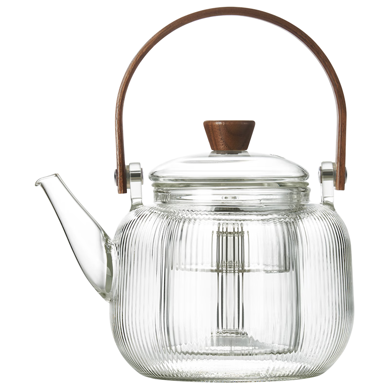 蘇泊爾耐高溫玻璃提梁壺蒸煮泡養(yǎng)生壺普洱白茶煮茶器家用簡約辦公泡茶壺 【煮茶壺】 1300ml