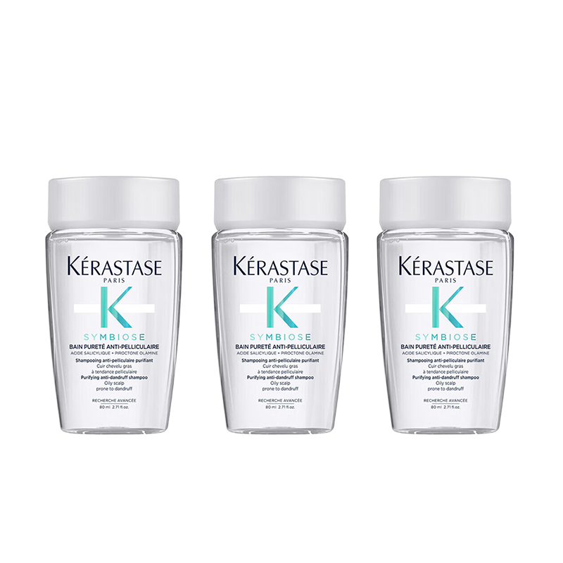 【准新品】卡诗（KERASTASE）肌源焕新去屑净透洗发水（自在瓶）80ml*3【临期清仓】