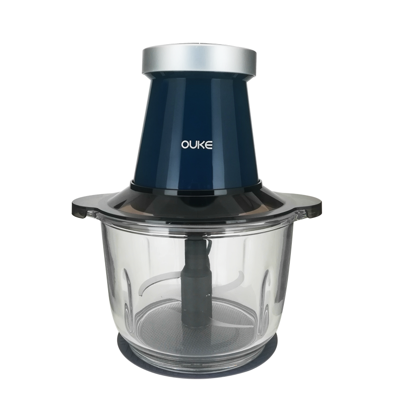 歐科（OUKE）絞肉機家用電動(dòng)不銹鋼多功能小型打肉餡切碎機切菜攪拌蒜泥機 OK7055標準款 2L