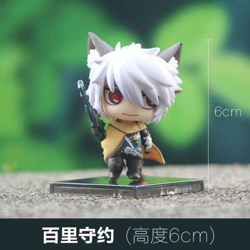 浙样红王者荣耀手办车载摆件五神兽全套q版盲盒铠百里守约玄策英雄