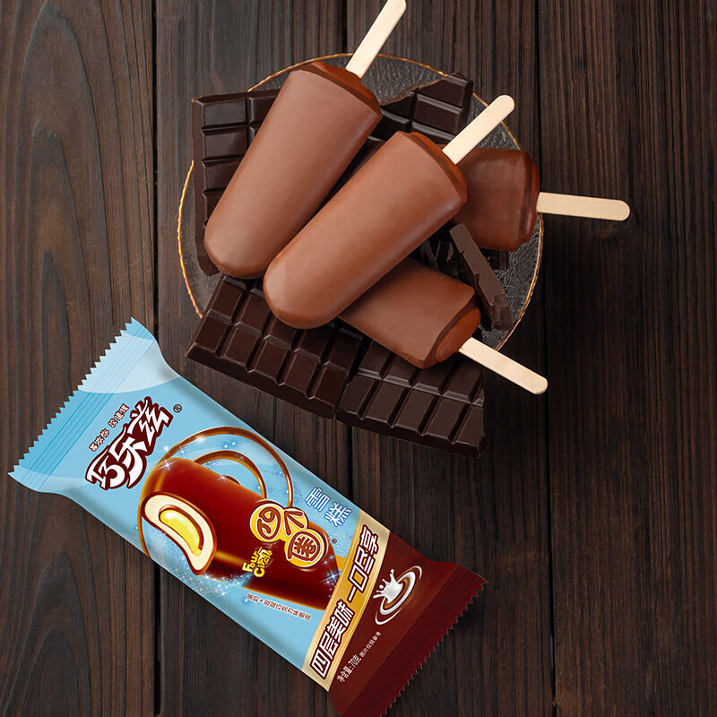 伊利【任选30支】巧脆棒巧恋果香奶棒四个圈甄稀冰淇淋原味雪糕整箱 巧乐兹四个圈1支